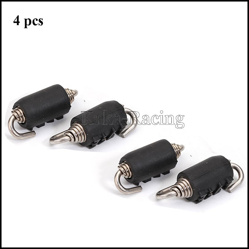Universal de escape de la motocicleta Yoshimura primavera gancho moto accesorios para Scooter de acero inoxidable negro de silicona Springs ganchos: 4 pcs