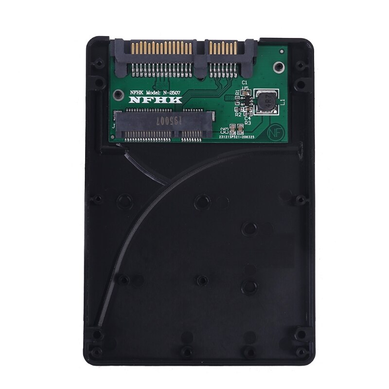 7mm mSATA SSD à 2.5 pouces SATA adaptateur boîtier convertisseur plastique boîtier de disque dur boîtier de disque dur externe