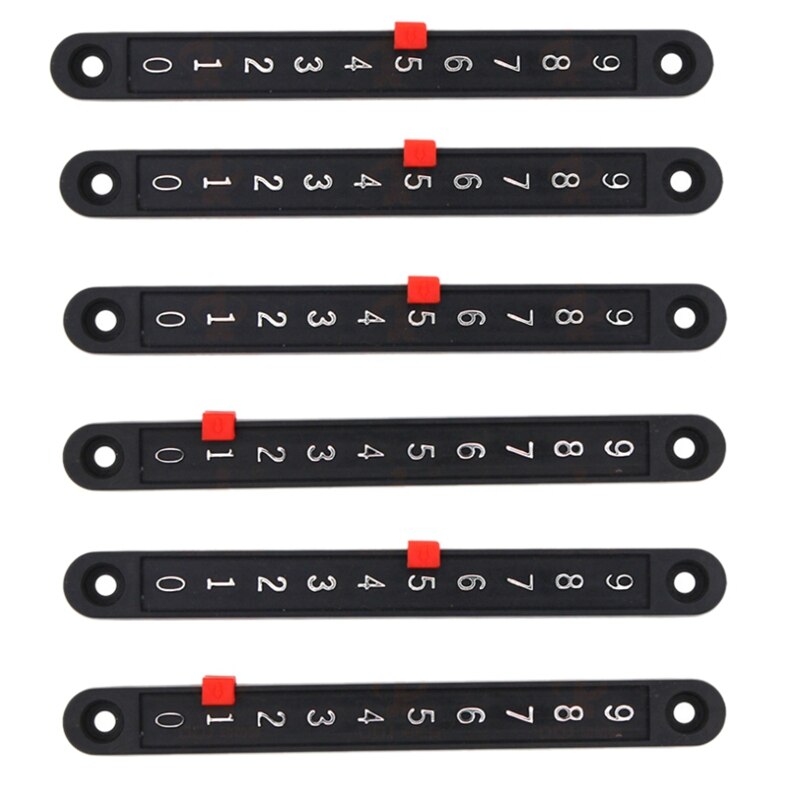 Tabellone segnapunti da tavolo di calcio di NEW-6Pcs Mini tabellone segnapunti da biliardo puntatori e contatore di giochi da tavolo con striscia numerica: Default Title