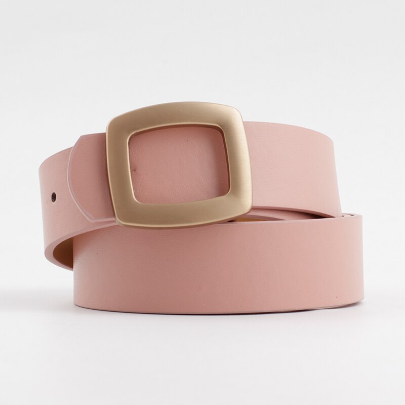 Vrouwen Wit Zwart Bruin Rood Dunne Lederen Riem Vrouwelijke Riem Pin Gesp Taille Riemen Voor Vrouwen dames Broek: Roze