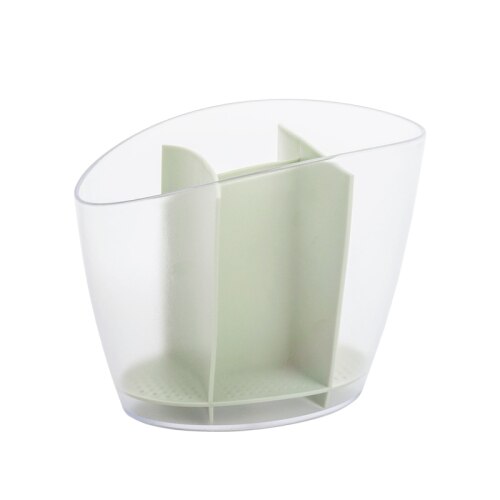 Plastic fork spoon holder cutlery bucket chopsticks bucket drain chopsticks box: Wizard green