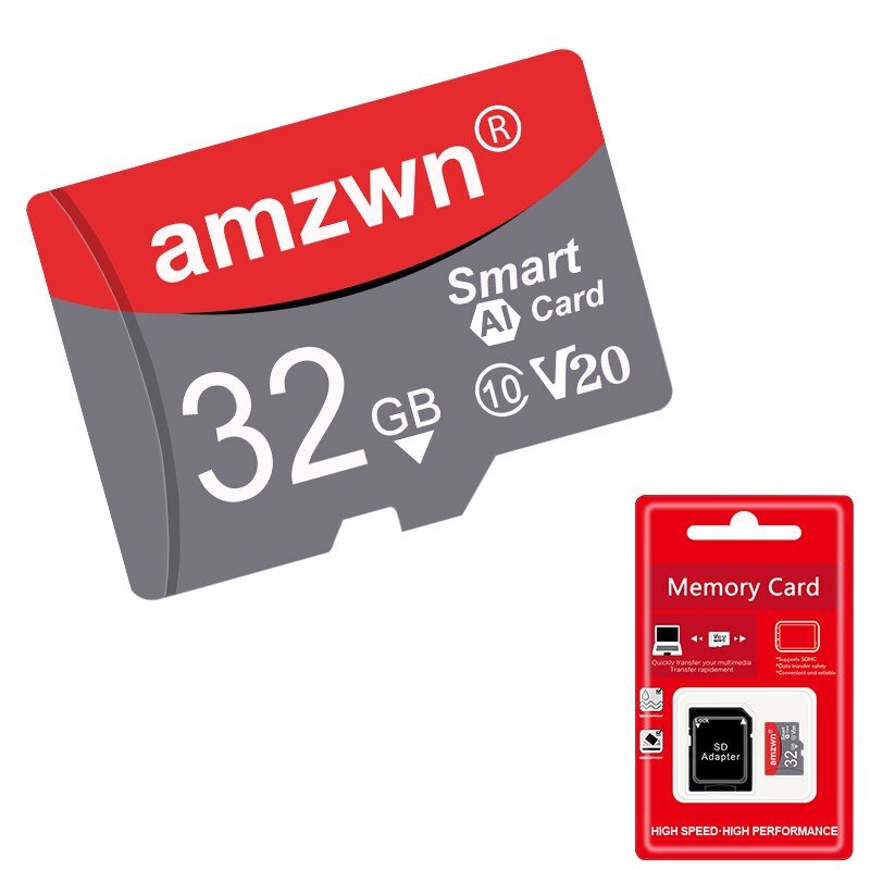 Klasse 10 Flash Geheugenkaart Microsd 32 64 128 256 Gb Micro Sd Tf Card 32Gb 64Gb 128gb 256 Gb Voor Smartphone Adapter: 32GB