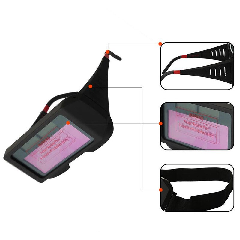 Automatic Photoelectric Welding Glasses Solar Powered Auto Darkening Welding Mask Helmet Eye Goggle Welding Glass