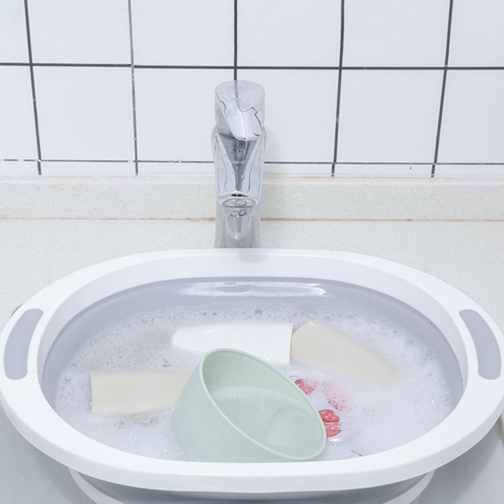 3 In 1 Foldable Cutting Board Kitchen Foldable Drain Basket Chopping Blocks Washing Basket Kitchen Organizer