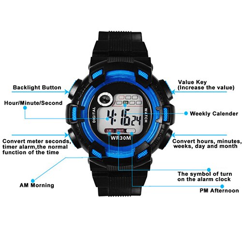 Herenhorloge waterdicht sport digitaal multifunctioneel alarm bergbeklimmer polshorloge digitaal horloge mannelijk heren