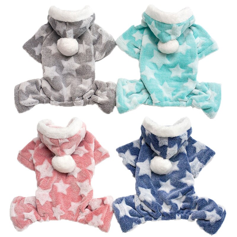 Pyjama Chihuahua Pincher Roupa Pajamas For Dogs Pajamas Dog Pyjama Winter Fleece Jumpsuit Winter Four Legs Warm Pet Clothing