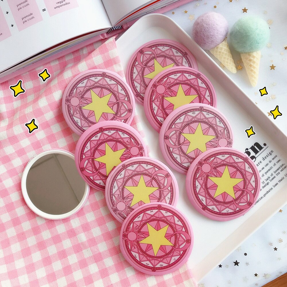 Fickspegel smink kompakt handspegel mini liten spegel bärbar spegel kompakt kosmetisk lusterko espejos de bolsillo mujer