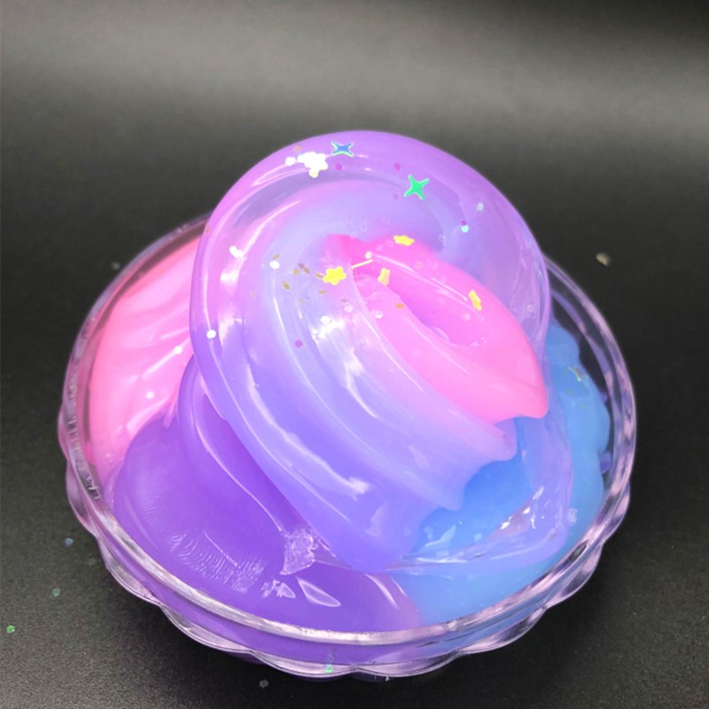 60Ml Kleurrijke Pluizige Slime Polymeer Klei Super Licht Zacht Katoen Slime Kit Antistress Speelgoed Voor Kinderen Volwassen