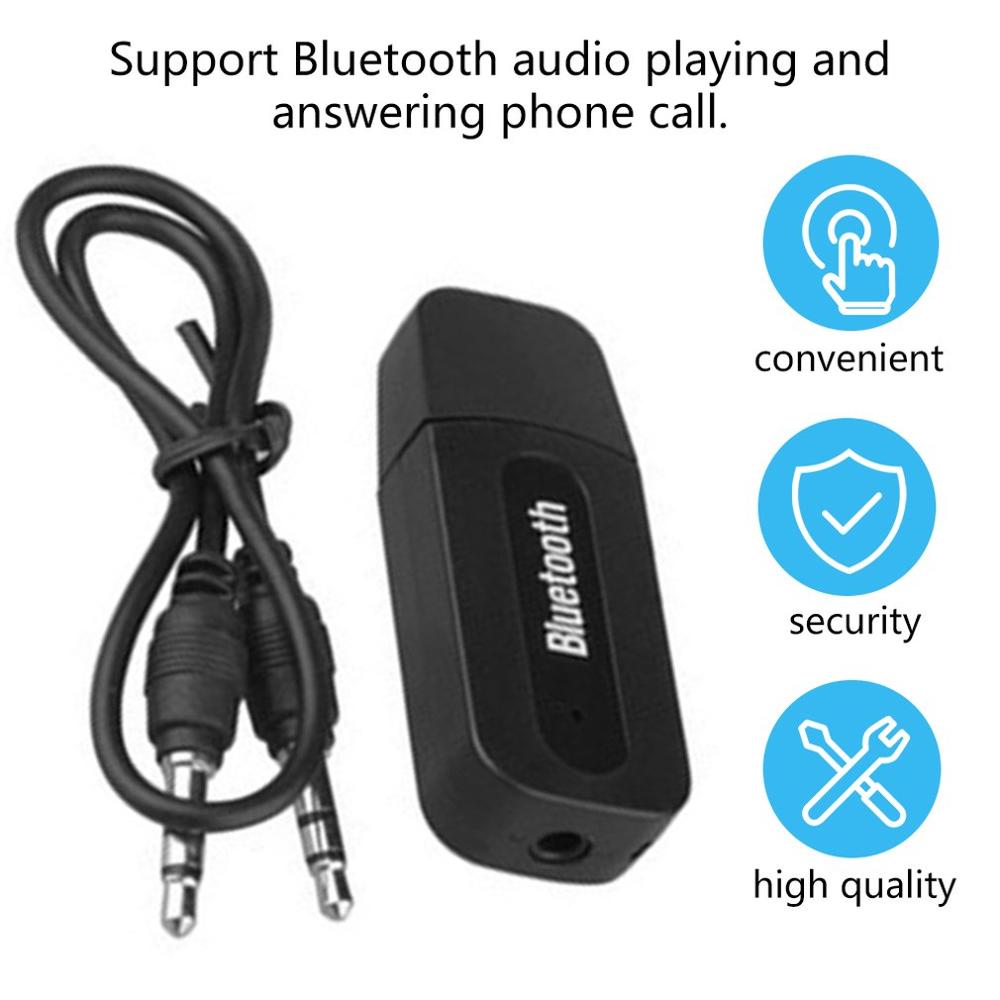 Draadloze Auto Usb Adapter 3.5Mm Jack Aux Muziek Stereo Receiver Bluetooth Zender Voor Mobiele Telefoon Auto Speaker