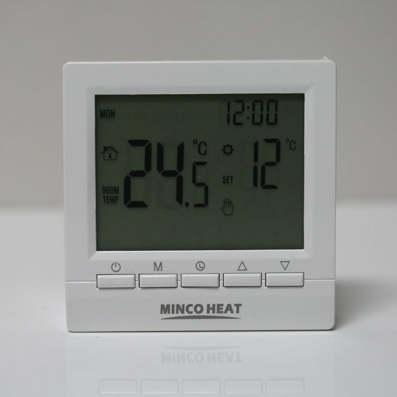 Termostato Ambiente Digitale Programmable Per Caldaia E Riscaldamento A Pavimento - 5+2 Giorni, A Batteria, Antigelo