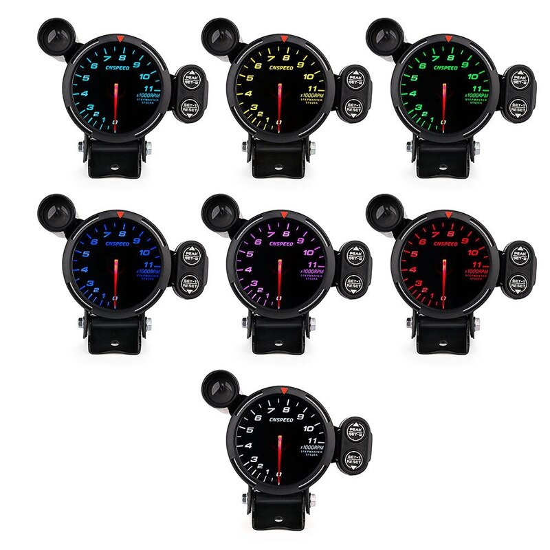 3.75 Inch 12V Car Modified Speed Meter Multifunctional Universal Modified Car Meter