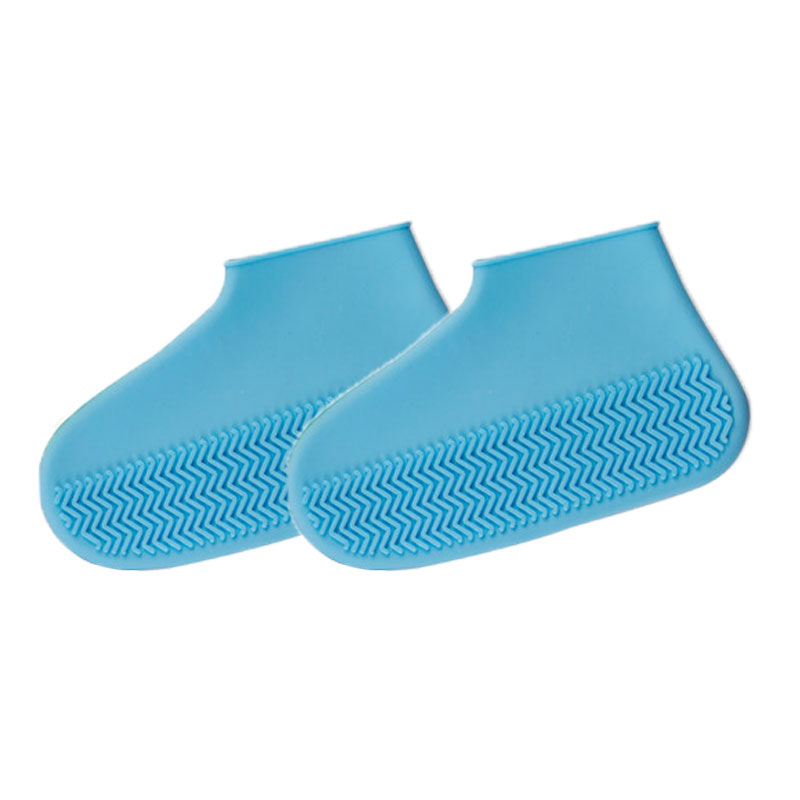 Buty wodoodporny pokrowiec na buty materiał silikonowy Unisex buty ochraniacze akcesoria do butów deszczowy sezon silikonowe pokrowce na buty: Niebieski / M
