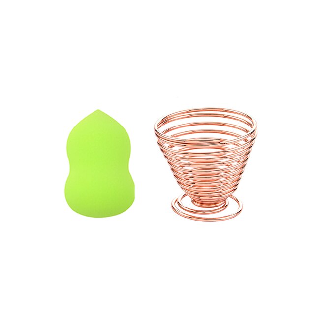 2 stuks/set cosmetische sponsjeshouder set professionele make-upspons foundation spons beauty tools accessoires water kalebasvormig: Stijl 12