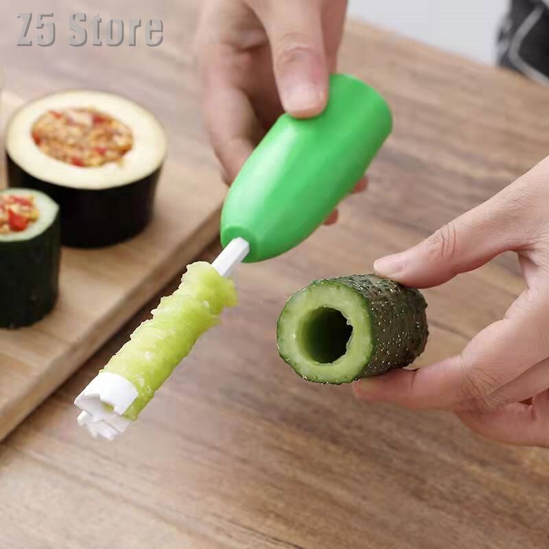4PCS Vegetable Spiral Cutter Spiralizer Meat Filling Tool Plastic Tomato Eggplant Cutter Kitchen Tool