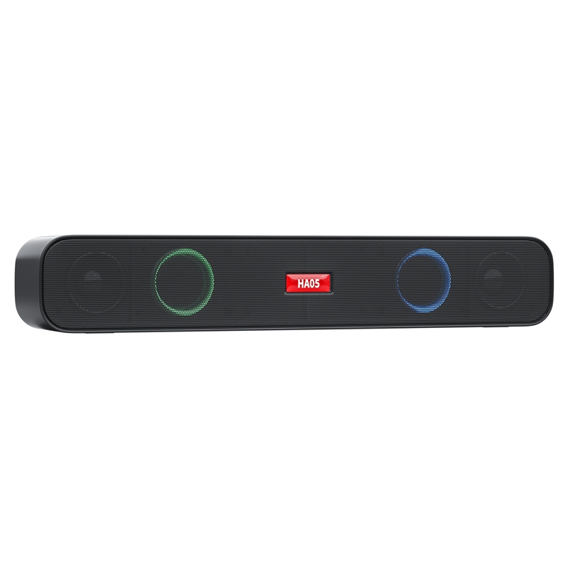 Computer Speakers, RGB Computer Sound Bars, Bluetooth 5.1 with 3.5mm AUX Audio Cable, Stereo USB Powered Sound Bars: Default Title