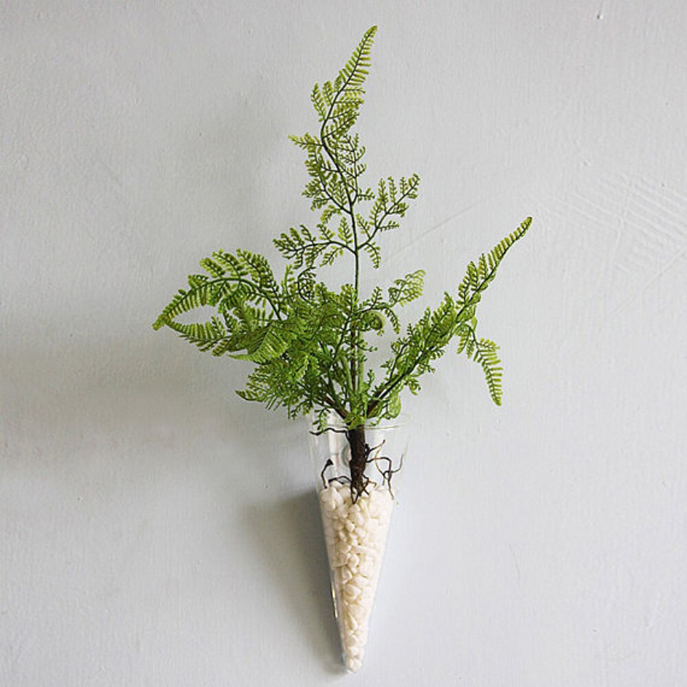 Neue Transparente Glas Wand Vase Wand Hängen Pflanzen Terrarium Glas Pflanzer Blume Halter Vase Kreative Garten Hof Wohnkultur
