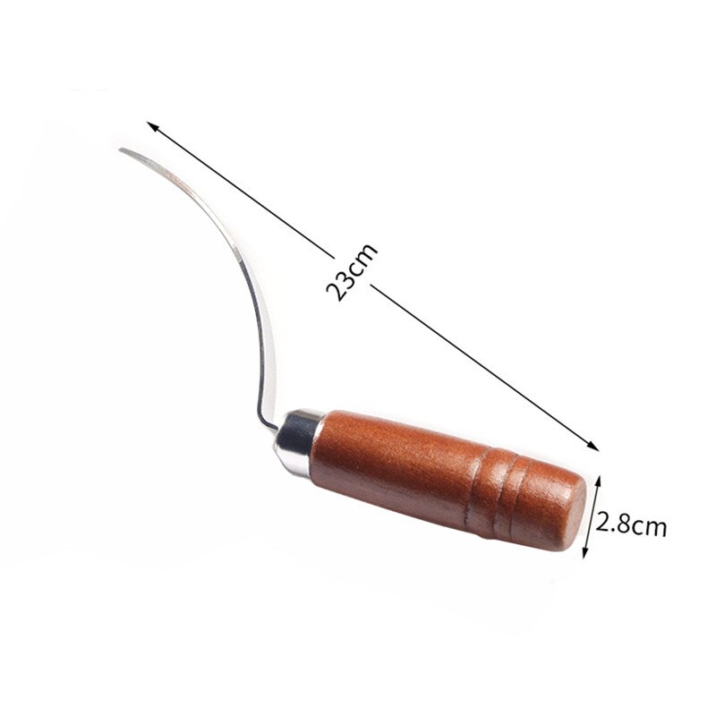 Stainless Steel Multifunctional Coconut Shell Opener Sharp Blade Coconut Meat Remover Coconut Cutter Set For Kitchen Beech