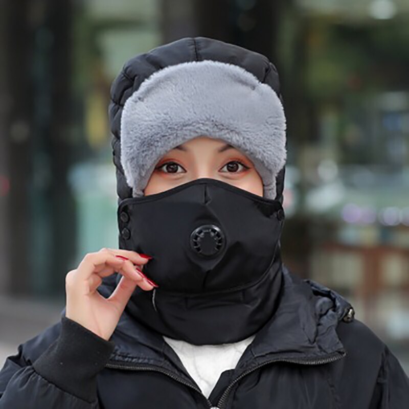 unisex Winter warm Neue Kappen Dicken Gläser Lei Feng Hüte Radfahren Winddicht Winter draussen Mittleren verändert Und Ältere Bomber hüte: 07