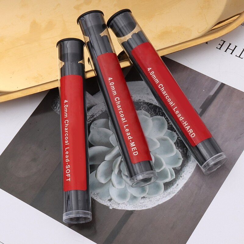 4mm Mechanical Pencil Sketch Drawing Art Pencil Automatic Charcoal Pencils For Students Kids