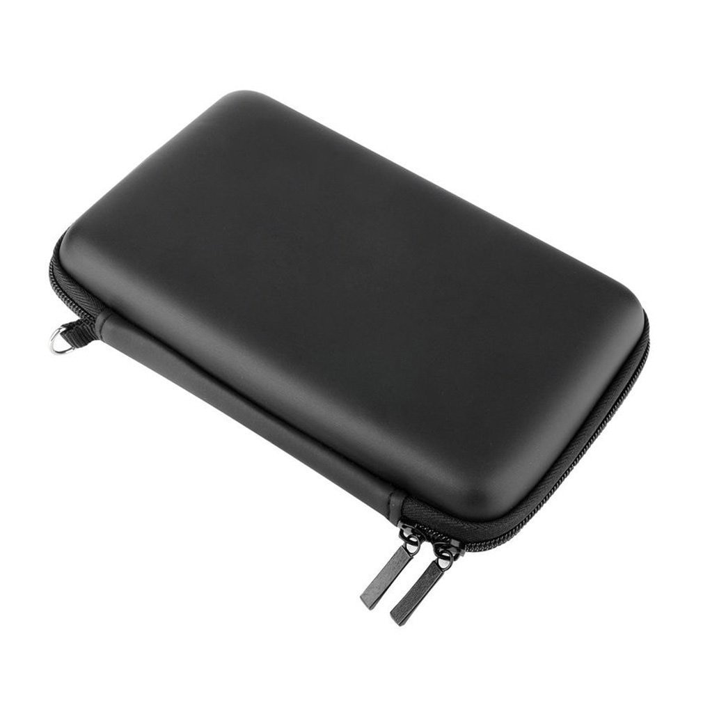 Fresco Nero EVA Pelle Carry Caso Duro Del Sacchetto Del Sacchetto 18.5X11X4.5 Cm per Nintend 3DS LL con cinghia di Gioco Accessaries Nintendo