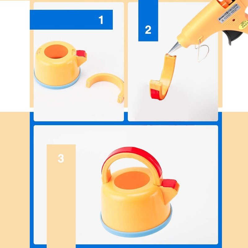 20W Melt Glue Gun with 7mm Glue Sticks Mini Industrial Guns Heat Temperature Thermo Electric Repair Tool