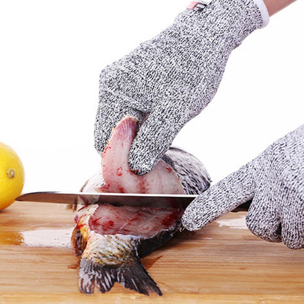 1Pcs Anti-cut Gloves Safety Cut Proof Stab Resistant Stainless Steel Wire Metal Mesh Kitchen Butcher Cut-Resistant Safety Gloves