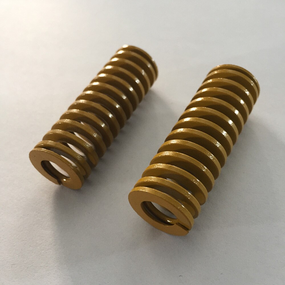 2Pcs Yellow Spiral Stamping Compression Die Spring 16 x 8 x 20/30/50/60/80/100mm