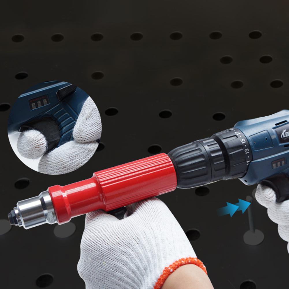 Electric Rivet Nut Gun Riveting Tool Cordless Insert Riveter Adapter Kit Handheld Riveter Adapter Kit For Power Tool Cordless