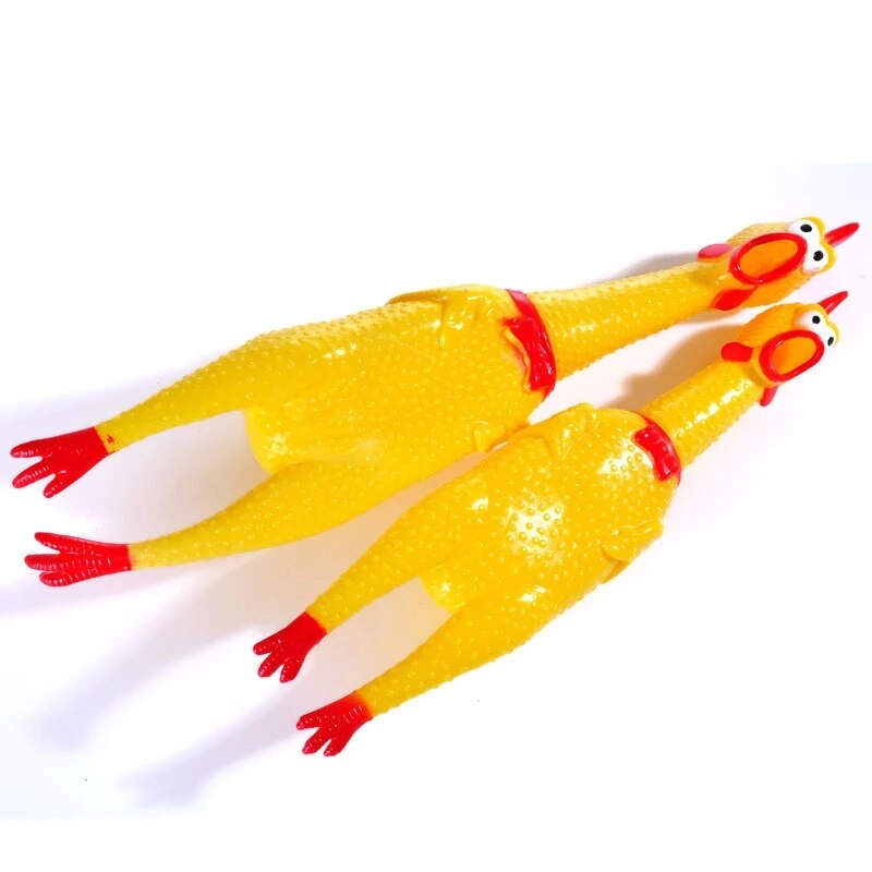 2022 Funny Screaming Chicken Squeeze Sound Toy Pets Dog Toys Product Shrilling Decompression Tool Squeak Vent chicken