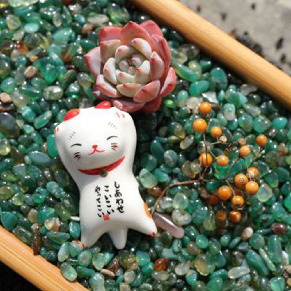 Japanilaistyylinen keraamiset syömäpuikot pidike teline söpö kissa syömäpuikkoteline tyynynhoito lepo keittiö taide askartelu astiasto: 3