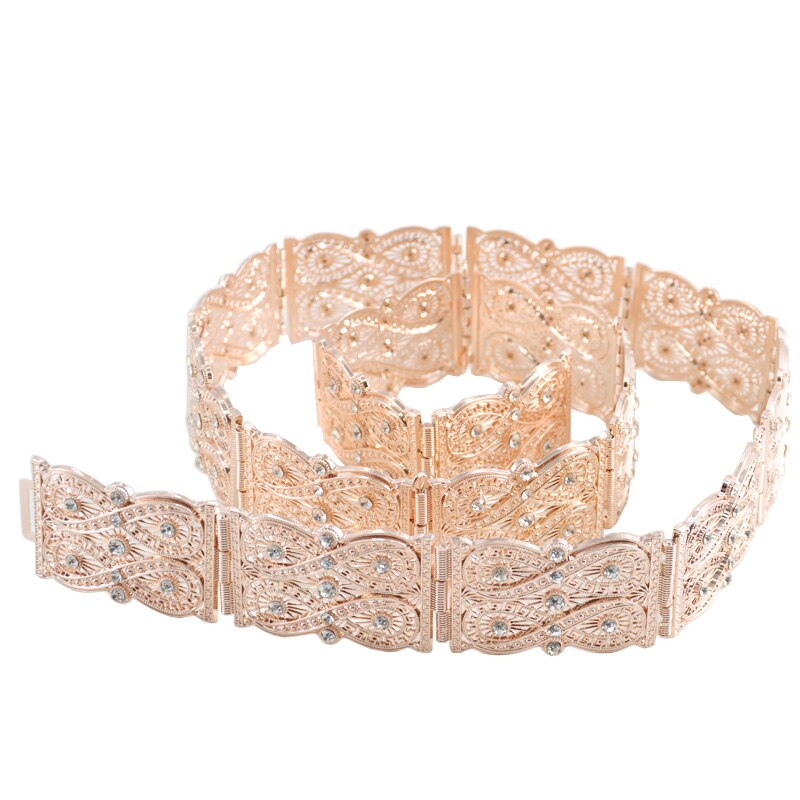 De nieuwste marokkaanse stijl lichaamssieraden buikketting lange mouw dames trouwjurk great wall korrel metalen riem