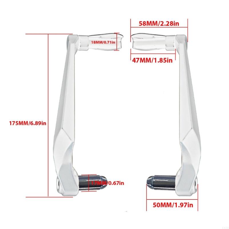 C63D 1 par protector mano guardería accesorios motocicleta protector protector protector protector