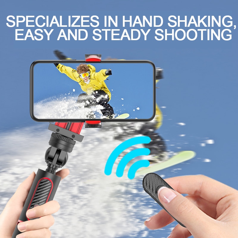Phone Stabilizer Selfie Stick Video Shooting Vlog Anti-shake Stable Tripod Live Broadcast Device Camera Motion Handheld PTZ