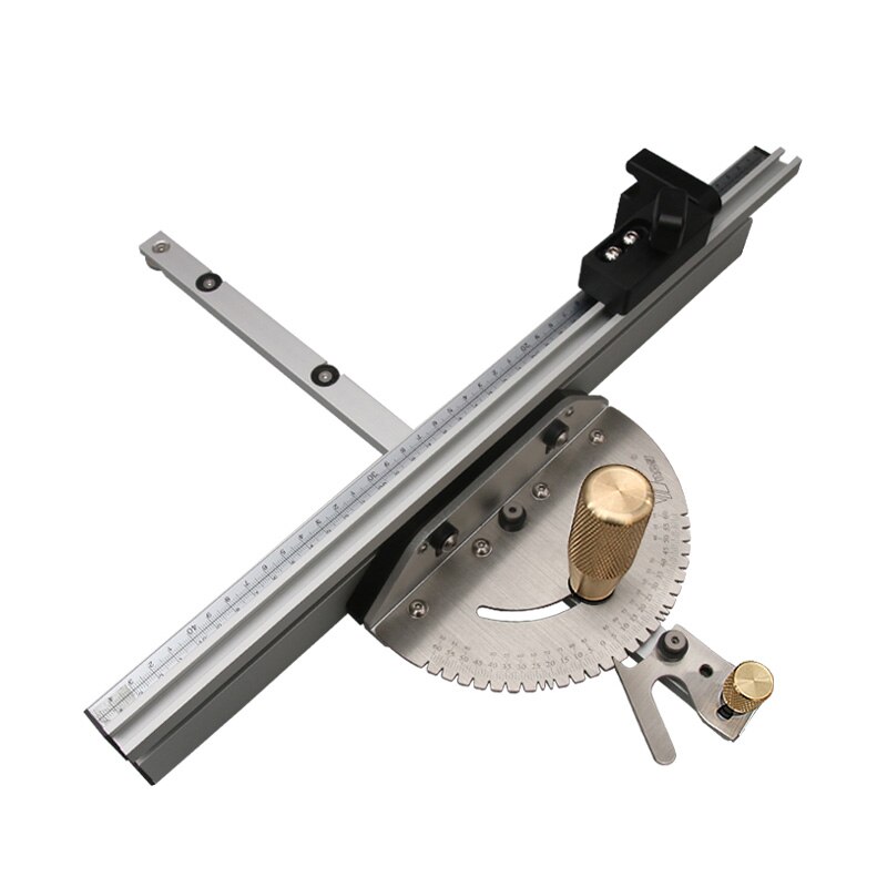 450mm Miter Gauge with track Stop Table Saw/Router Miter Gauge Angle ruler Table saw Band saw Flip Woodworking Tools DIY