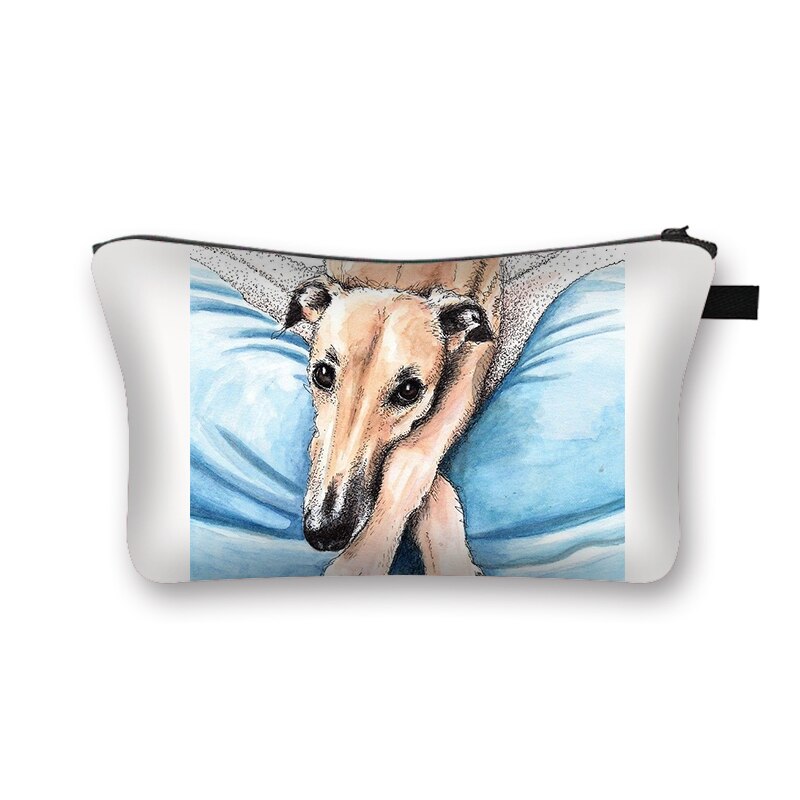 Uroczy pies z kreskówki kobieta kosmetyczka moda pani torebki na makijaż dziewczyna kosmetyczka lekka torba podróżna Organizer: shzb-dog05