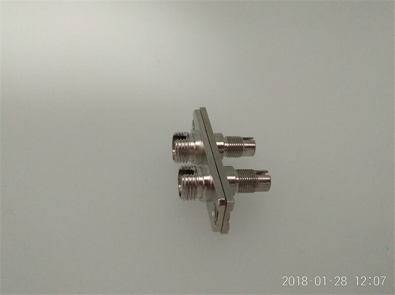 5pcs fibra di DIN-FC hybrid adattatore duplex femmina a femmina connettore Rettangolare SM MM metallo accoppiatore 0.2dB trasporto libero ELINK
