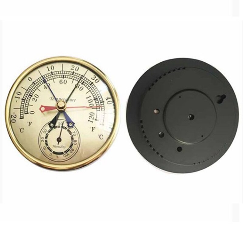 5inch Min Max Thermometer Hygrometer Wall Mount Wall Hang Analog Indoor Outdoor Anti Rain Temperature Humidity Meter