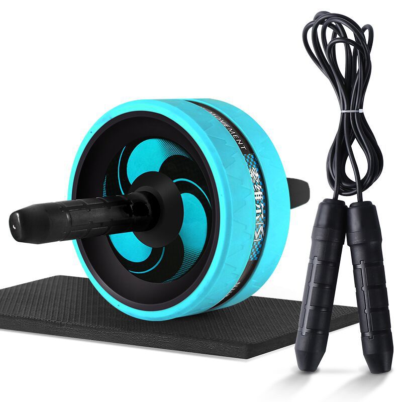 Ab Roller Exercise Fitness Ab Wheel Muscle Training Double-wheel Apparatus Press Roll Abdominal Muscle Gym Equipment Weight Loss