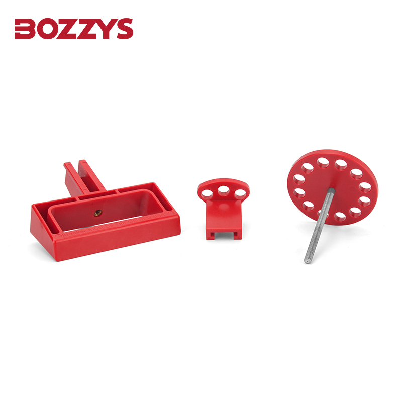 BOZZYS 3-Phase Large Circuit Breaker Lockout for a Range of 3-Phase Breaker Handles up to 0.8 in Thick and 3 in. Wide BD-D29