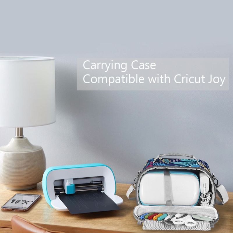 Travel Portable Handbags with Pockets Carrying Case Cover Storage Box Shulder Bag for Cricut Joy Machine Accessories