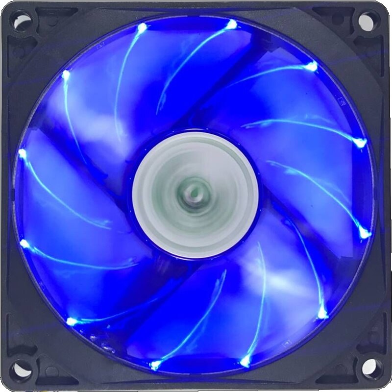 ARSYLID CPU 90mm 9 cm 9025 fan koelventilator computer case 4pin temperatuurregeling 9 cm fan: 4pin blue Light