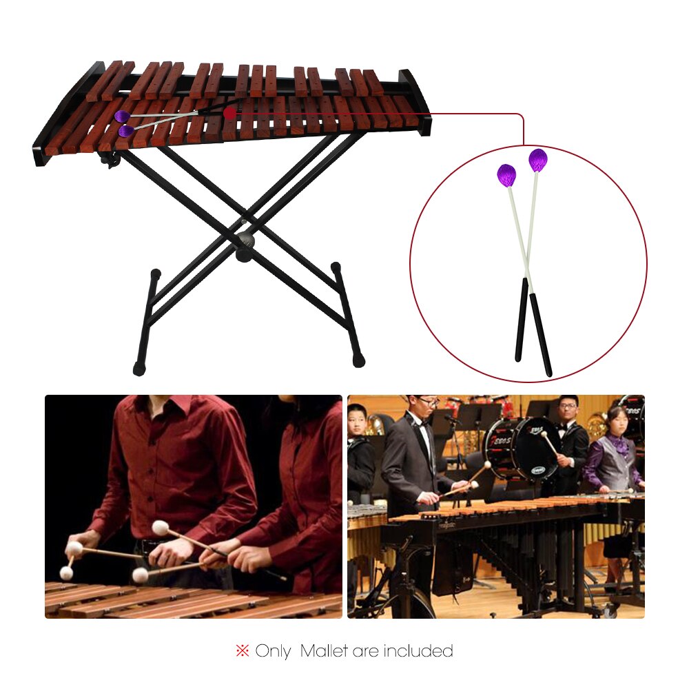 Primaire Marimba Stok Hamers Xylofoon Glockensplel Mallet Met Glasvezel Handvat Percussie Instrument Accessoires