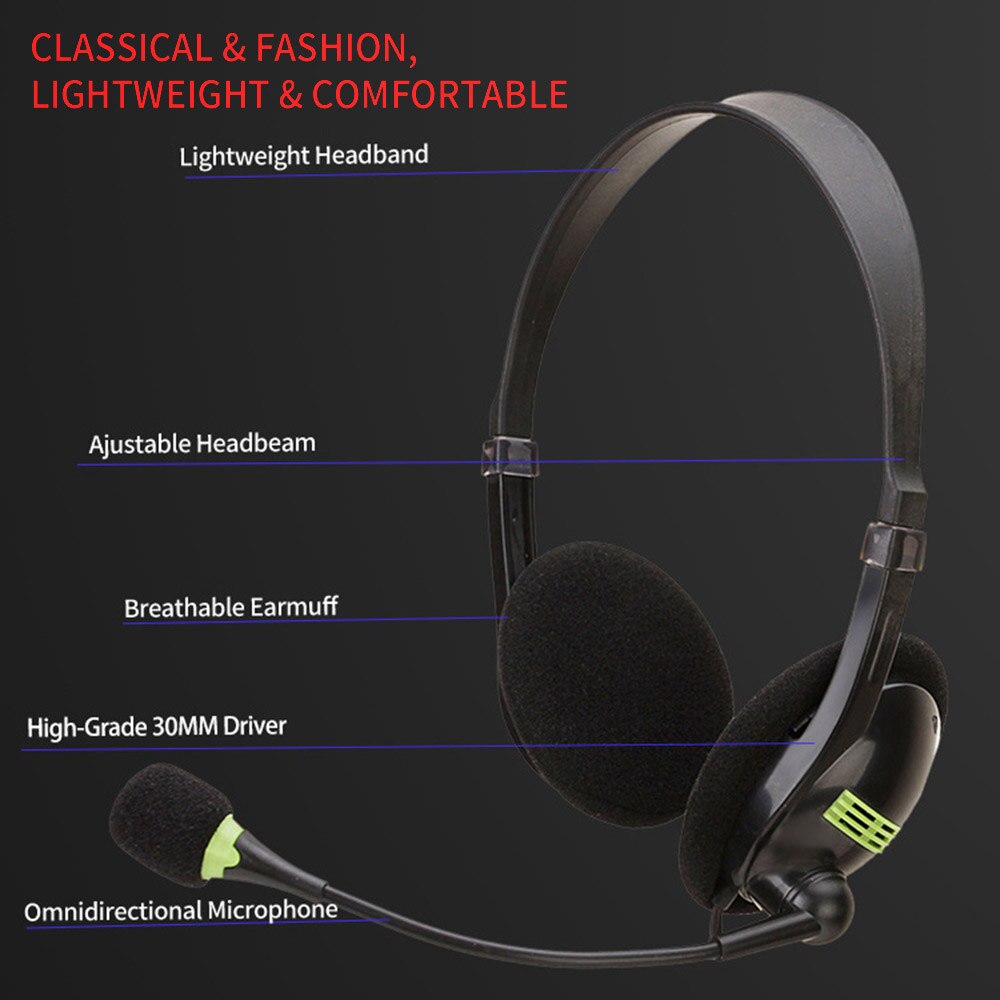 SY440MV USB /3.5mm Gaming Headset Head-mounted for Laptop Computer PC Earphone With Mic Wired Stereo Headphones