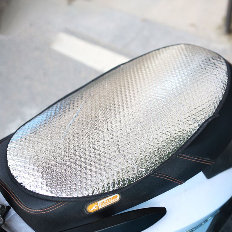 Motorcykel sædepudebetræk universal regntæt soltæt varmeisolering montering luftpude motorcykel sæde beskyttelse