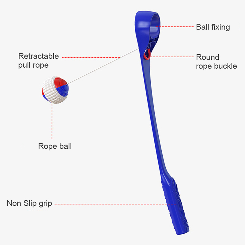 Draagbare Interactieve Hond Training Speelgoed Bal Huisdier Gooien Agility Speed Training Speelgoed Apparatuur Huisdier Gooien Stok Met Molaire Bal