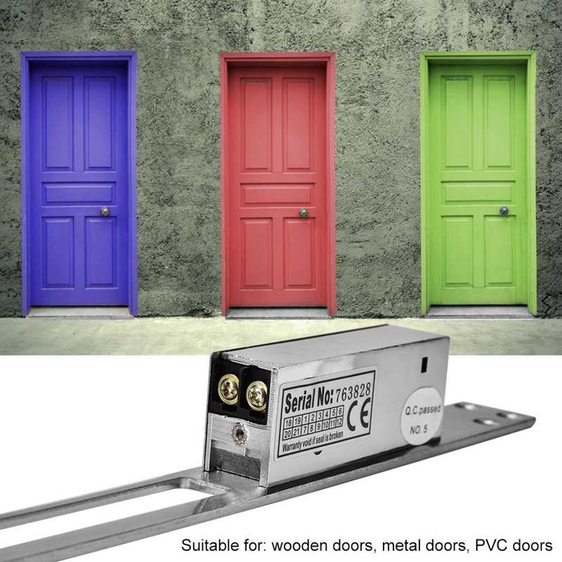 DC 12V Electric Lock Intelligent Guard Cathode Strike Lock Door Access Control Lock Controller Electric Door Lock