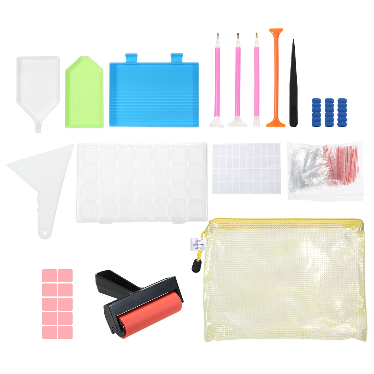 133 stück DIY Diamanten Malerei Werkzeuge und Zubehör Kits mit A4 Tracing Licht Box Multi-Größe Diamant Stift Tablett kits: Set 2