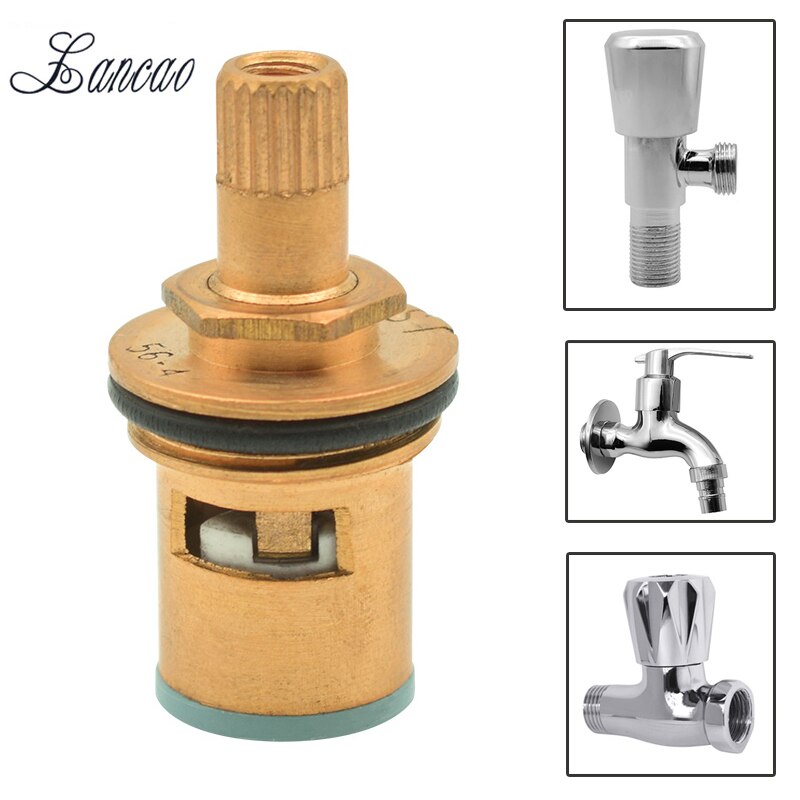 1 pcs Replacement Brass ceramic disc tap valve insert gland cartridge quarter turn Ceramic water valve