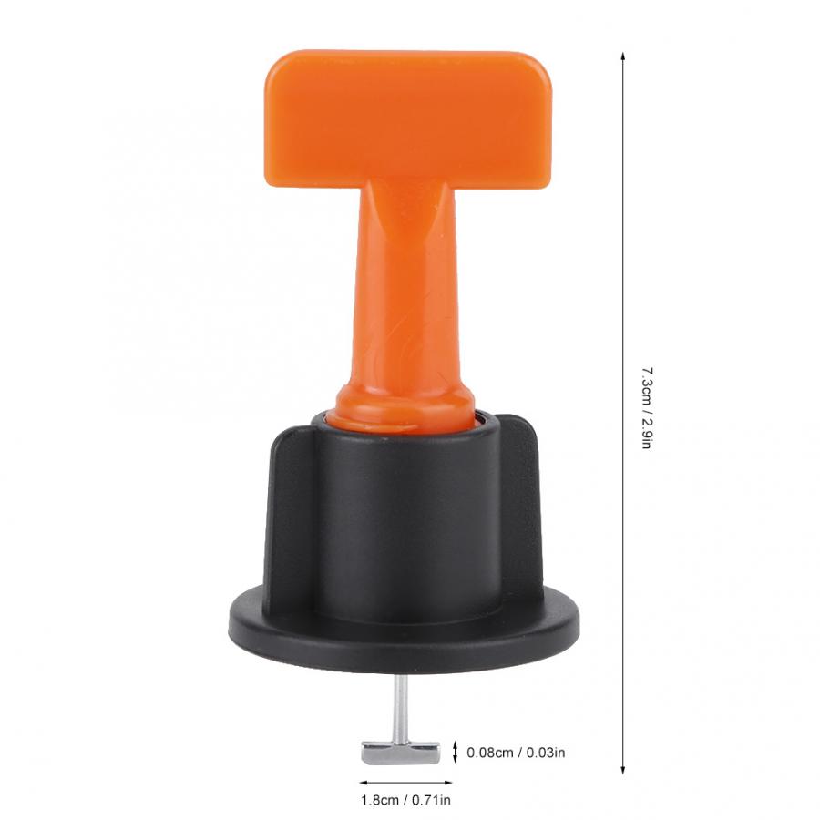 50Pcs Tile Leveling Tool Reusable Flat Tile Ceramic Leveler Leveling System Kits Floor Wall Construction Tools Tile Leveler