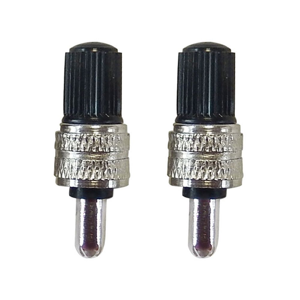 12Pcs Nickel Plated Brass Bike Wheel Tire Valve Core with Cap Bicycle Schrader Valve Ultralight Zinc Alloy MTB Mountain Road